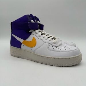 Nike Air Force 1 One High 07 LV8 White Purple Mens 9 BQ4591-101 New